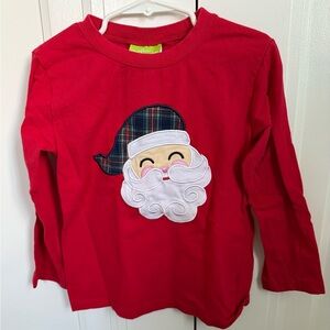 Boys’ Santa Appliqué Long Sleeve Shirt